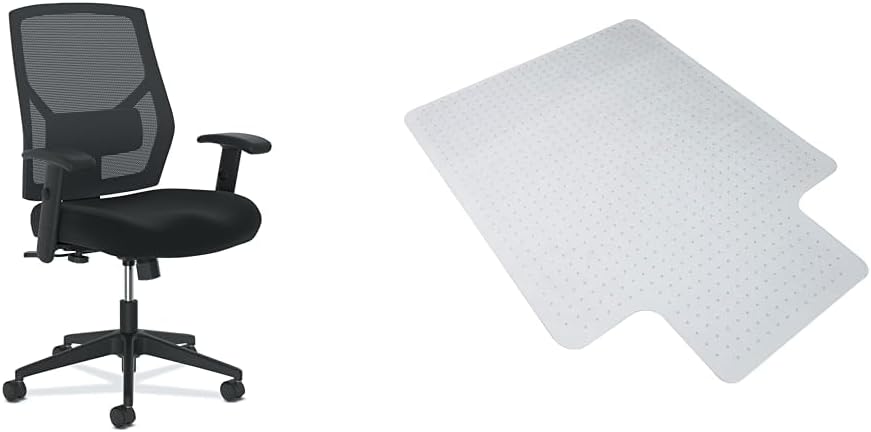 WASJOYE Tapete Para Silla De Oficina Para Suelo Duro, 36 Pulgadas, Redondo, Transparente, Protector De Suelo Duro, Tapete Para El Hogar, Tapete Para Computadora, Escritorio, Silla Rodante