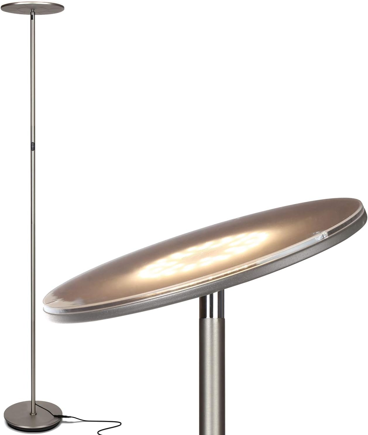 Brightech Halo Split Lámpara De Pie Con Diseño Moderno De L | Meses Sin